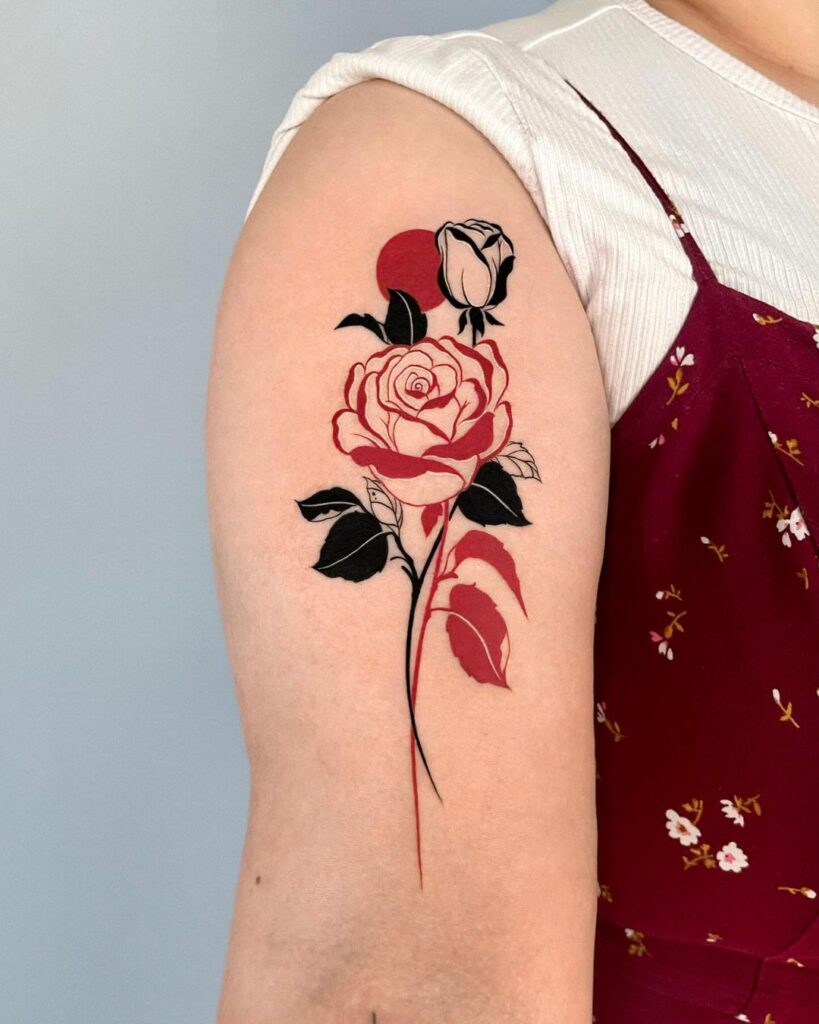 Tatuaggio della rosa