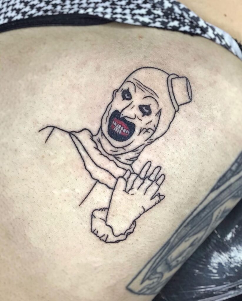 Simple Art The Clown Tattoo