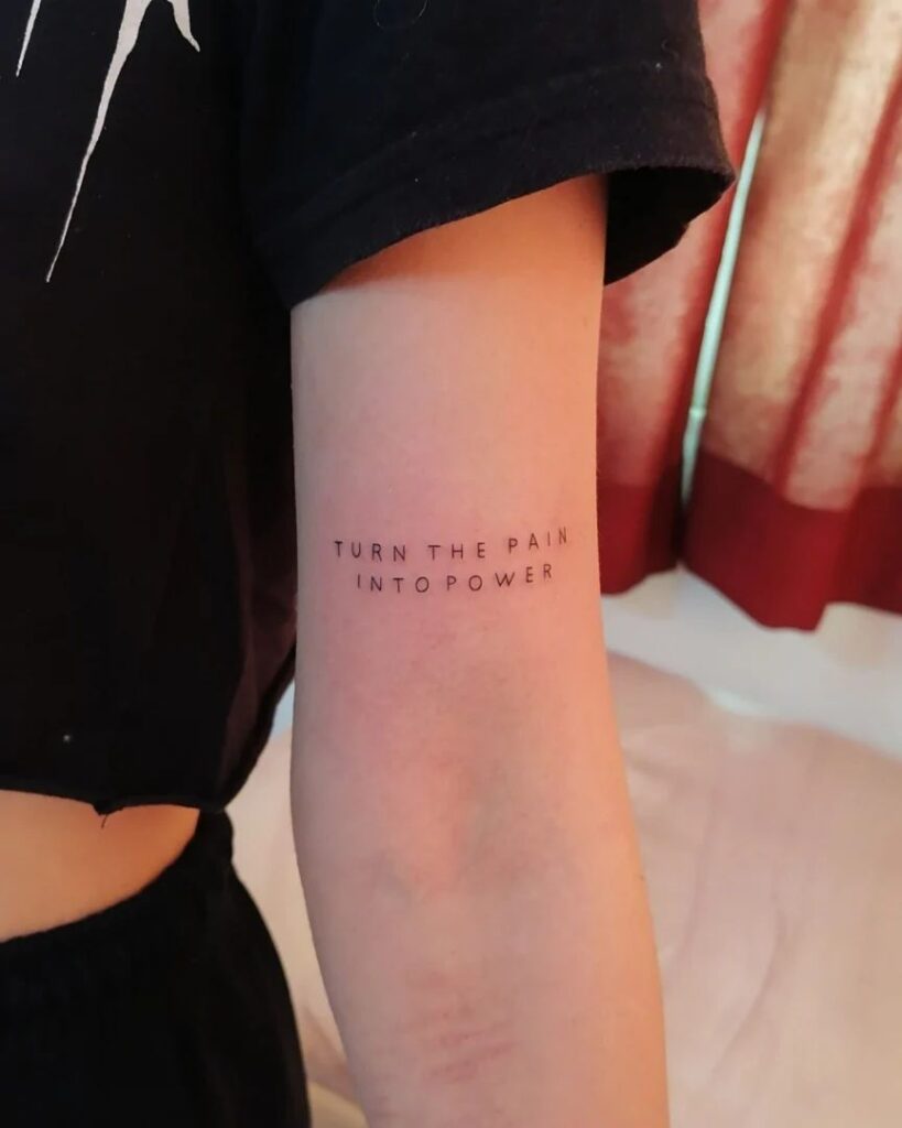 Simple Quote Tattoo