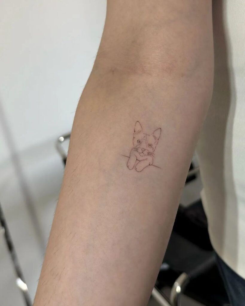 Small Cat Tattoo