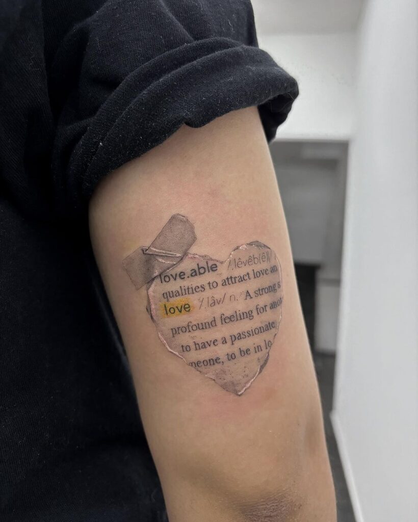 Small Lovable Quote Tattoo