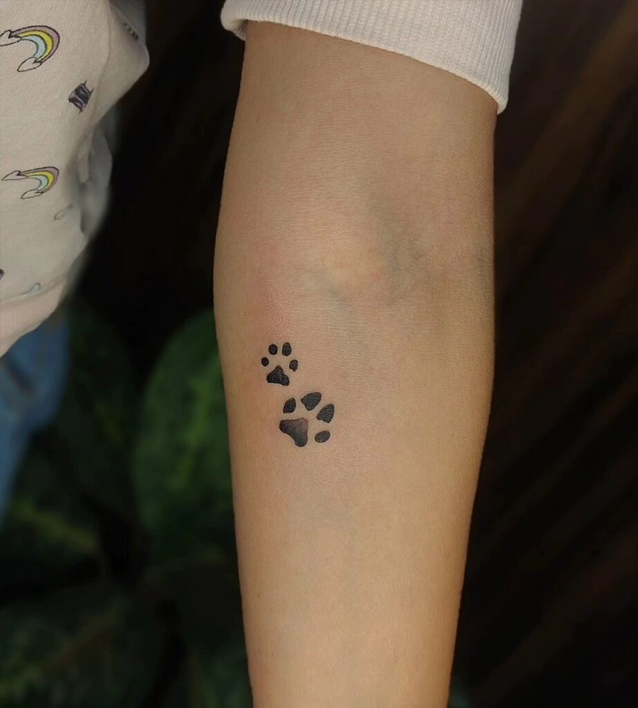 Small Paw Prints Tattoo