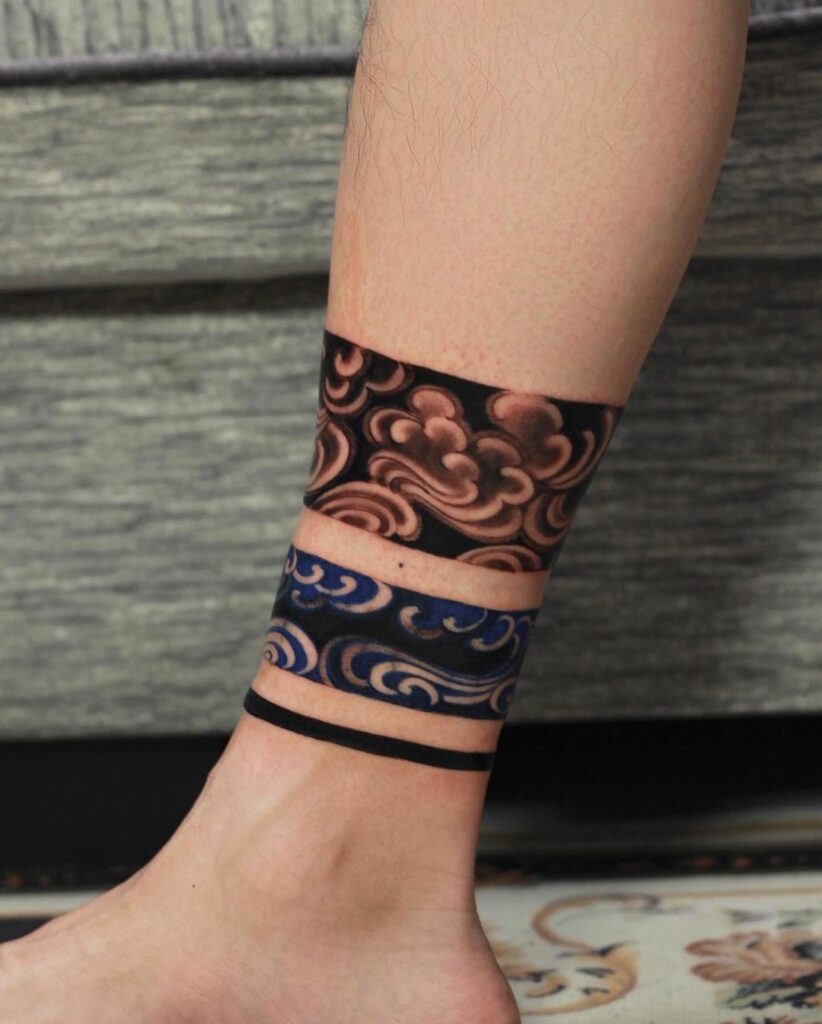 Small Wave Irezumi Tattoo