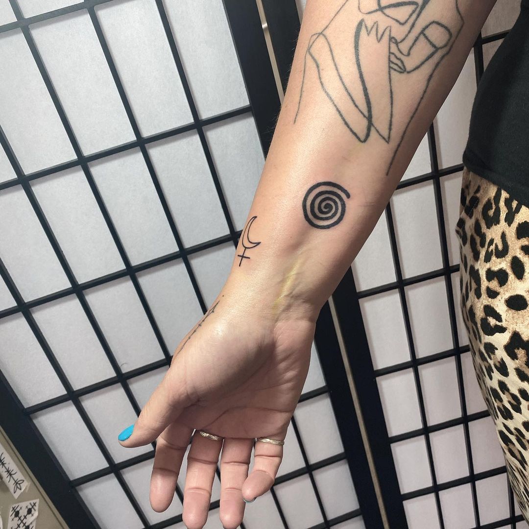 Spiral Symbol Tattoo