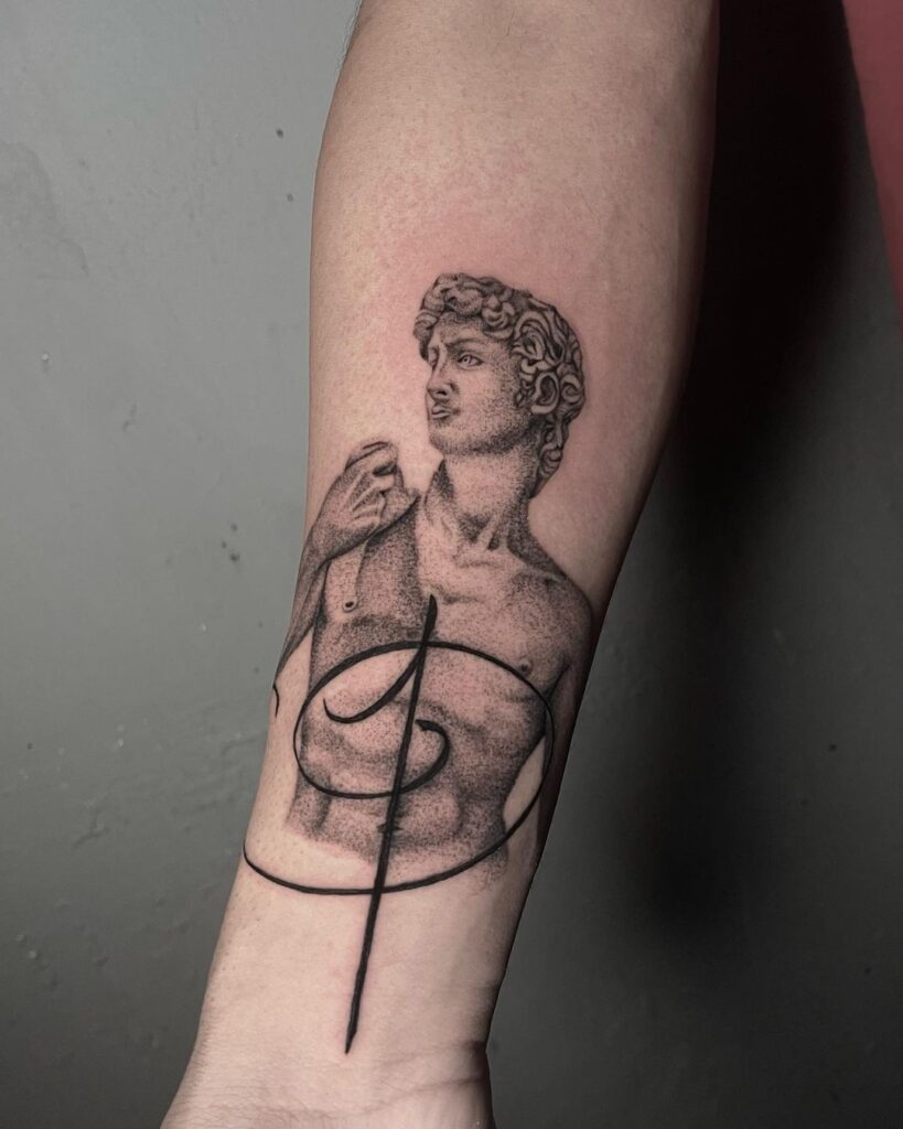 Tatuaggio della Statua di Davide