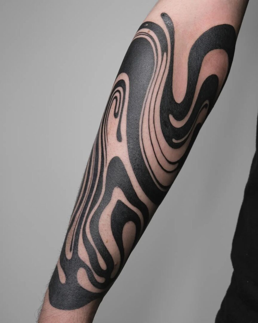 12 Marvelous Suminagashi Tattoos You'll Want To Get Right Away