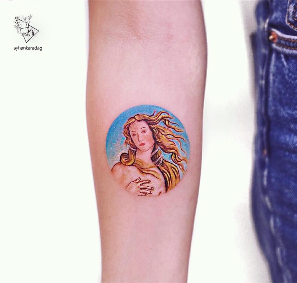 Tatuaje del nacimiento de Venus