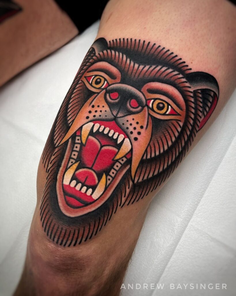 Traditional Bear Tattoo