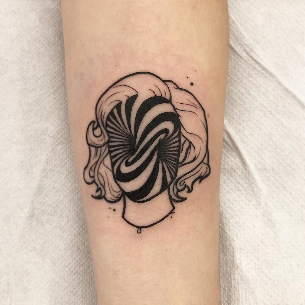 Trippy Girl Tattoo