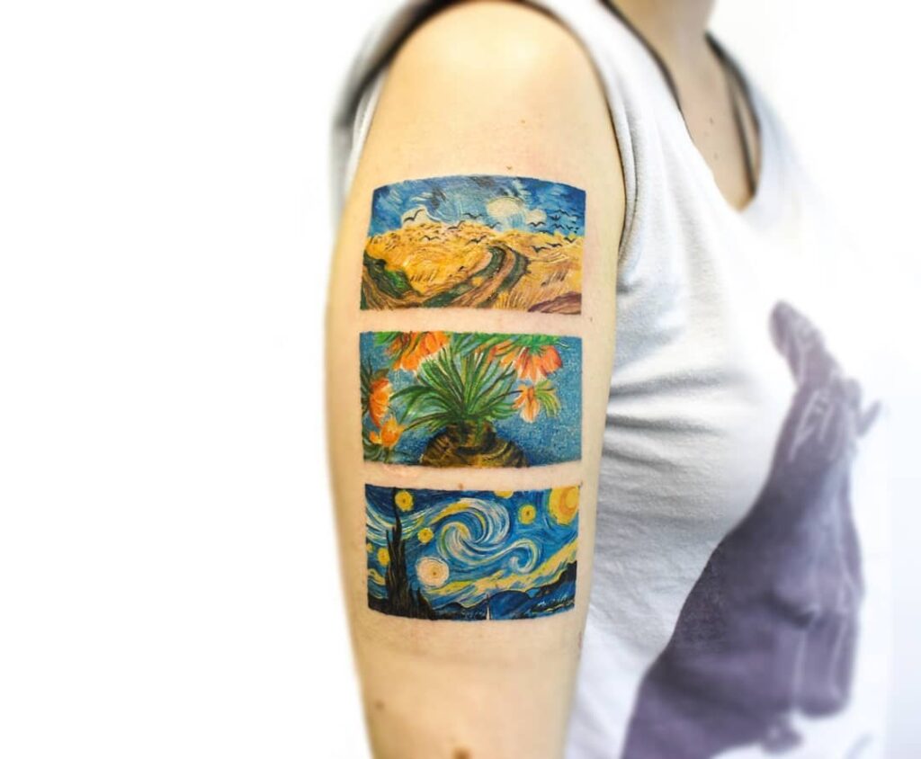 Pinturas de Van Gogh Tatuaje