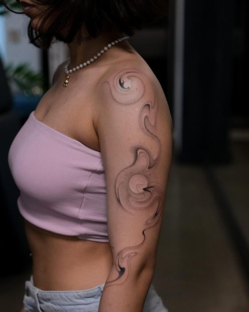 Waves Flow Tattoo