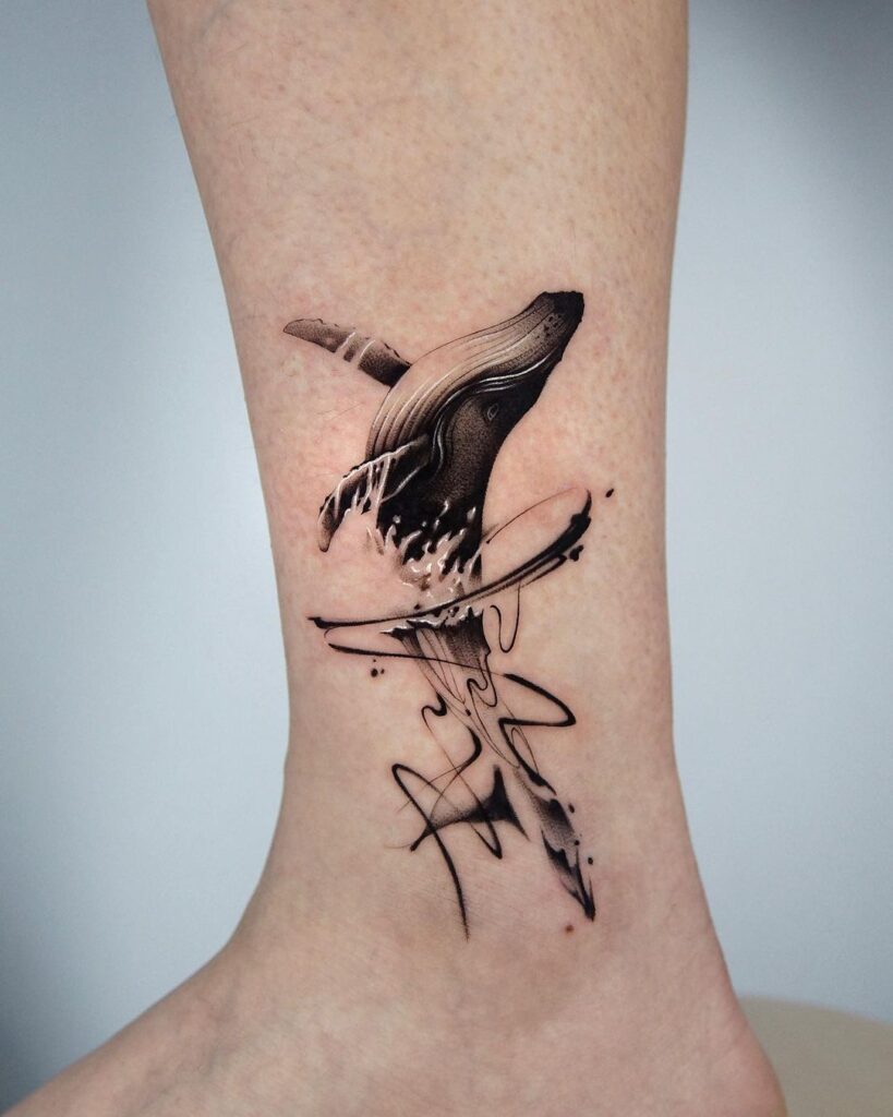 Tatuaje de flujo de ballena