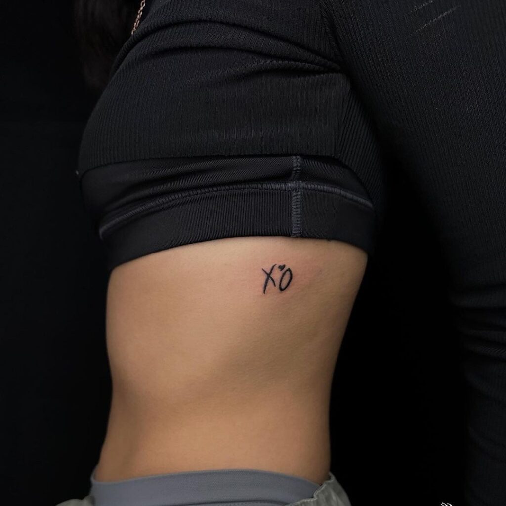 XO Rib Cage Tattoo