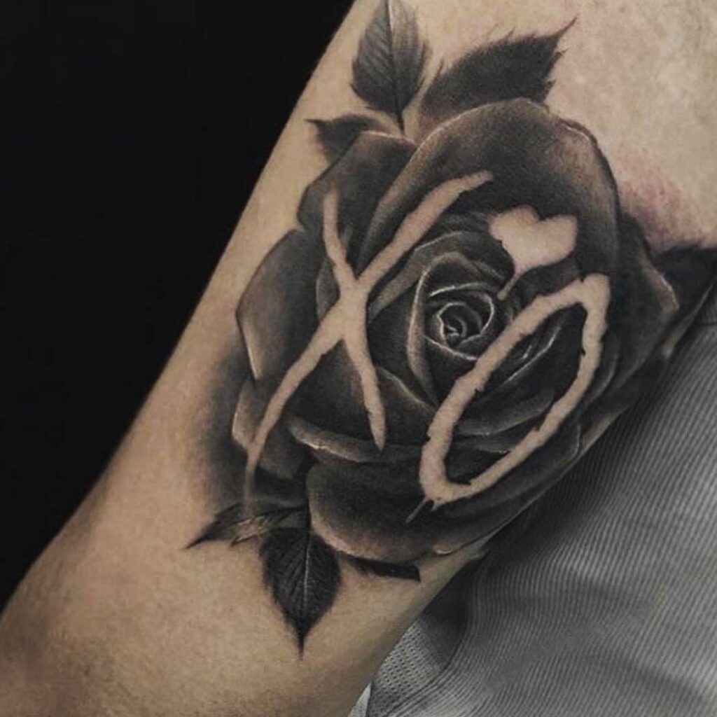 XO Rose Tattoo