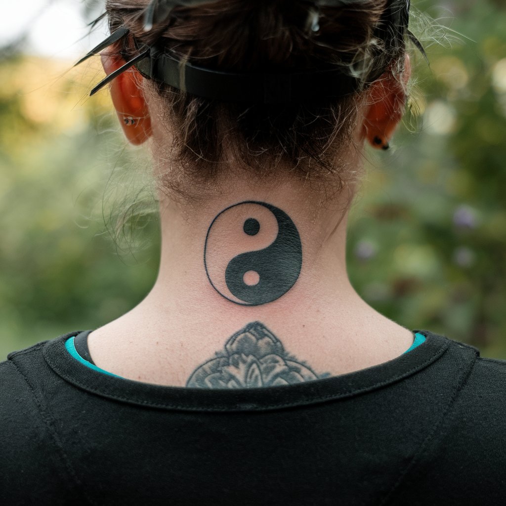 Yin And Yang Symbol Tattoo