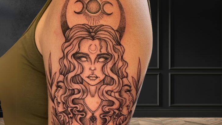 11 brillanti tatuaggi di Hekate, la dea della magia e della stregoneria