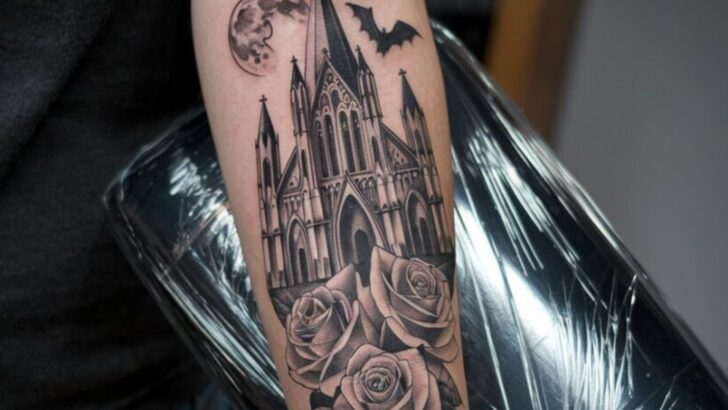 11 Gothic Cathedral Tattoos That Will Capture Your Attention Immediately