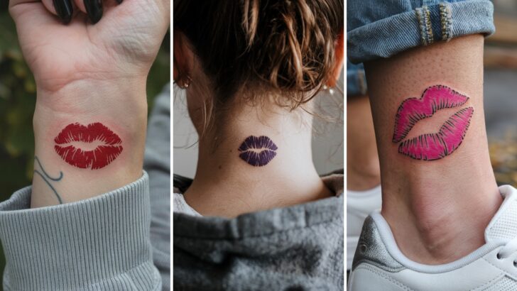 11 Sweet Kiss Mark Tattoos You’ll Fall In Love With