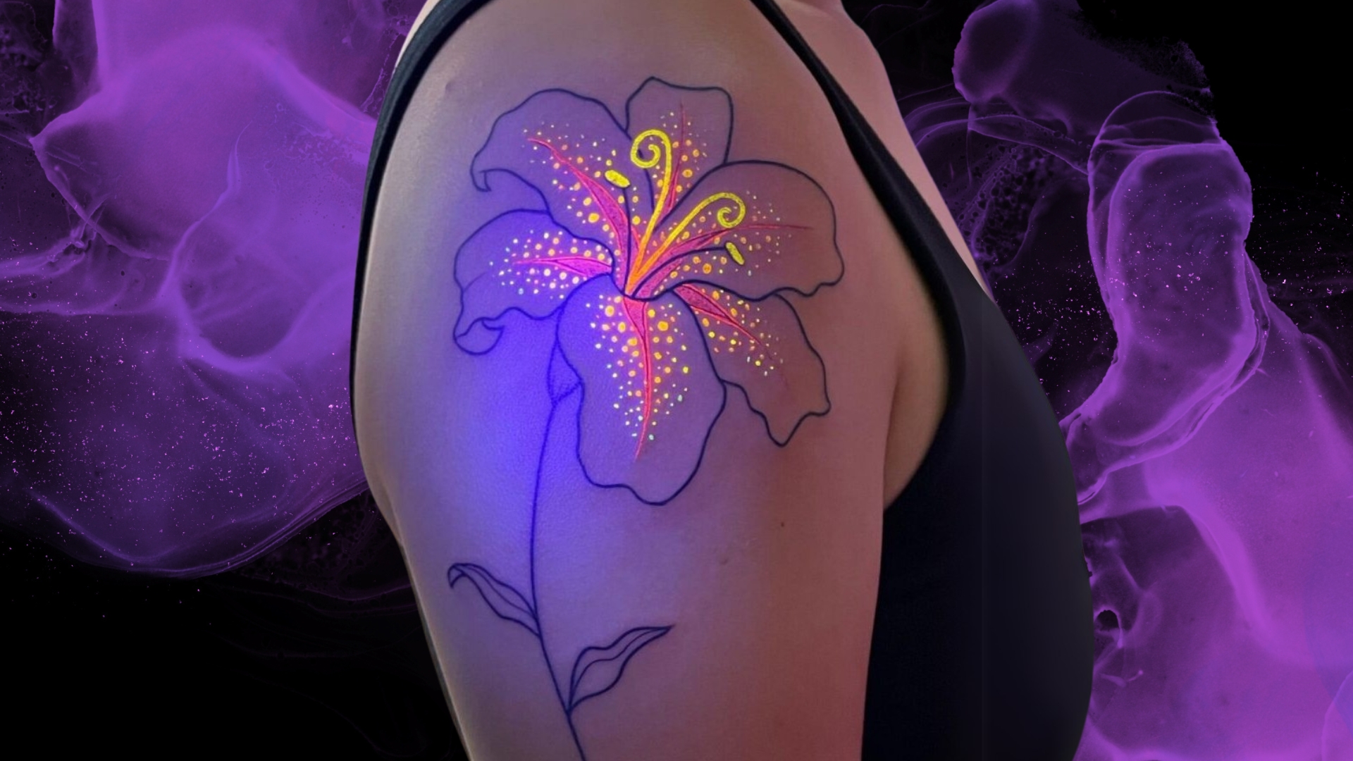 bioluminescent glowing tattoos