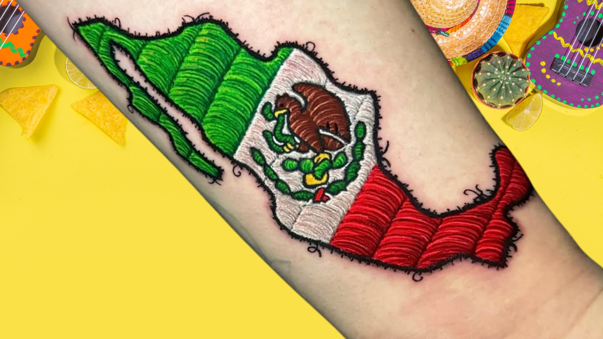 pequena tatuagem mexicana