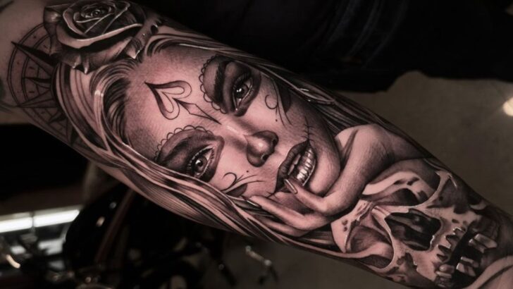 12 Stunning Catrina Tattoos That Are All About The Afterlife