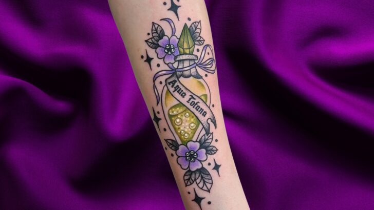 13 geniales ideas de tatuajes Aqua Tofana para una tinta peligrosamente irresistible