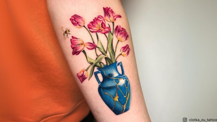 13 Meaningful Kintsugi Tattoos That Embrace The Beauty Of Broken