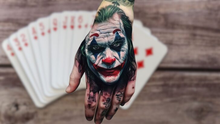 13 Wild Joker Hand Tattoos Perfect If You Want A Chaotic Charm On Your Skin