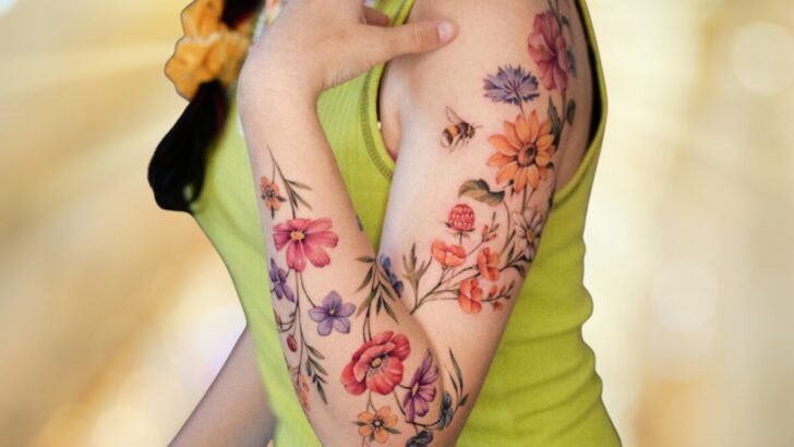 20+ Tatuagens de flores deslumbrantes e o seu significado