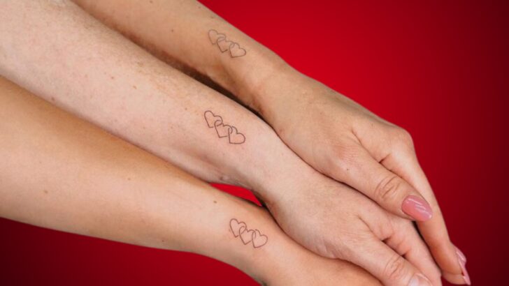 21 Beautiful Matching Trio Tattoos For Friends & Siblings