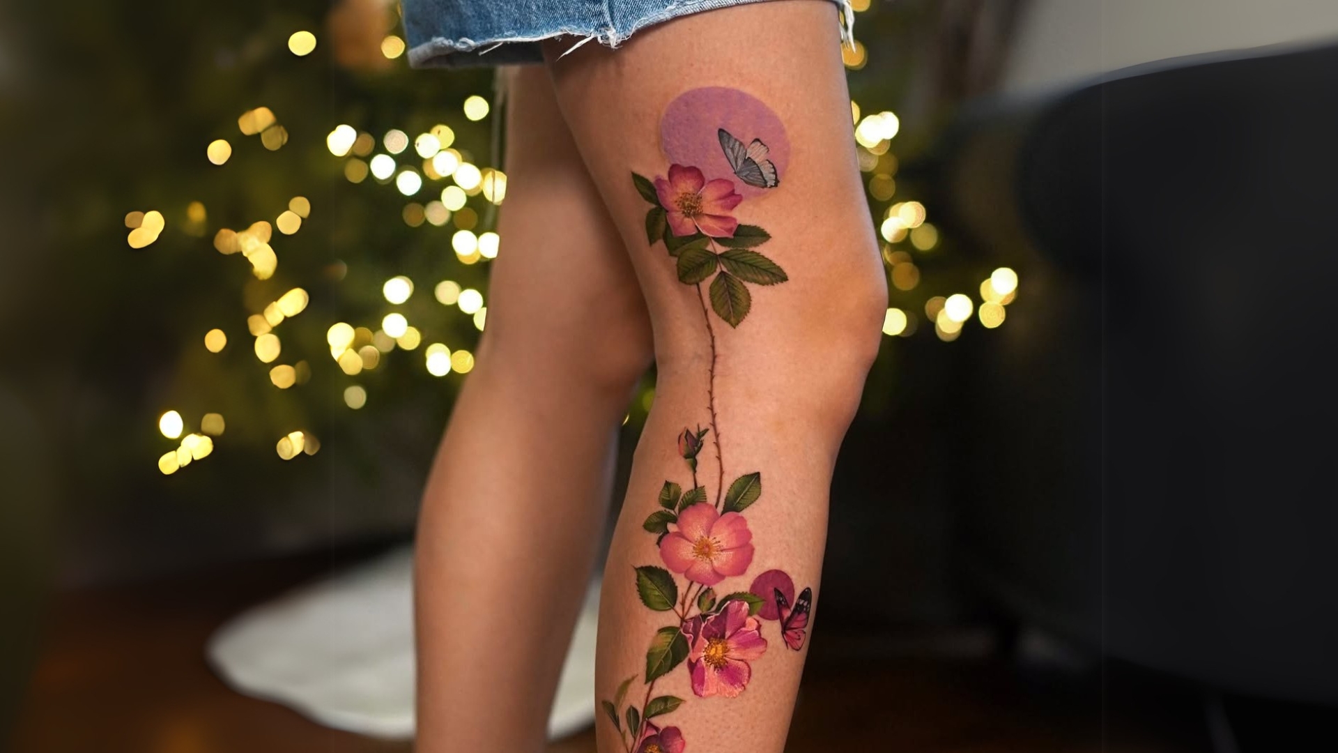 idee per tatuaggi sulle gambe per donna