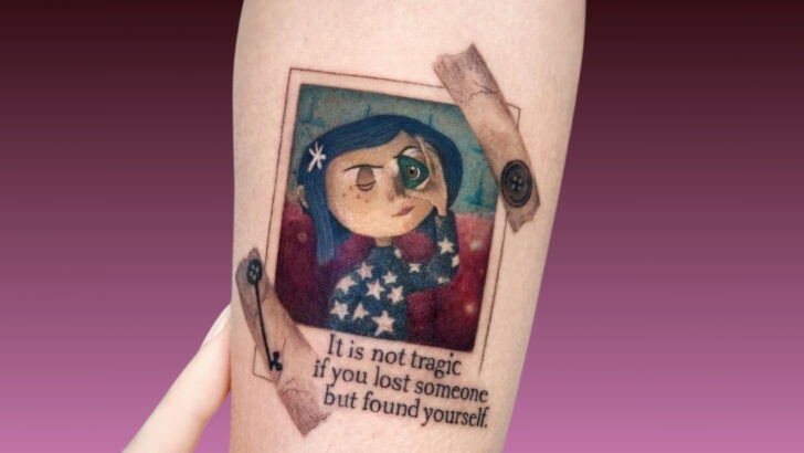 21 spaventosi tatuaggi flash di Coraline che sono troppo iconici