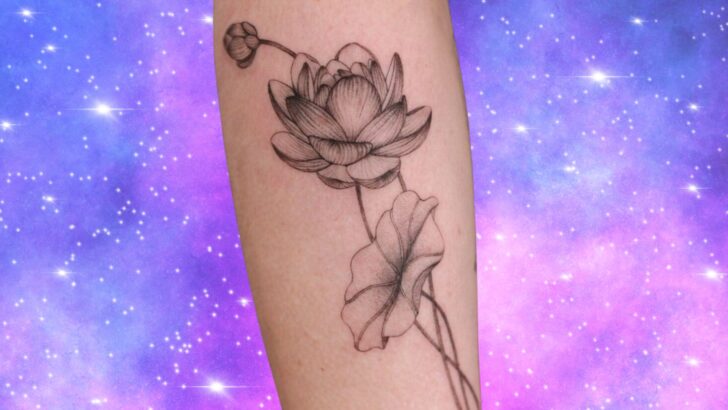 24 poderosos tatuajes de la flor de loto para inspirar tu crecimiento espiritual