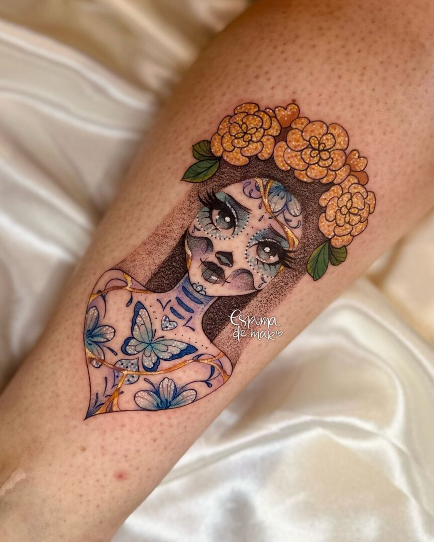 12 Stunning Catrina Tattoos That Are All About The Afterlife