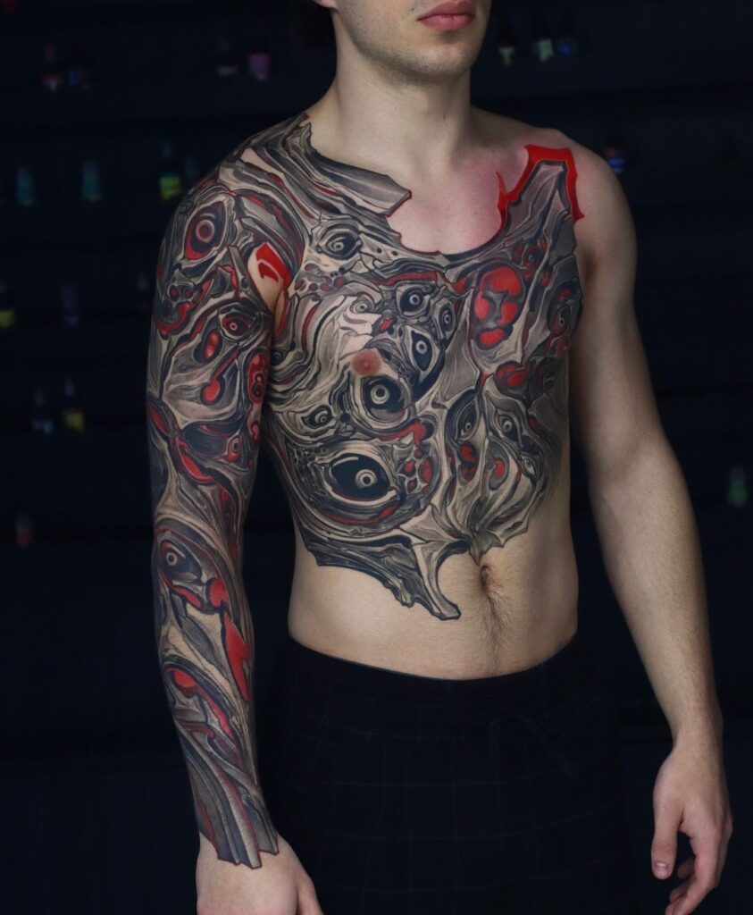 Big Abstract Torso Tattoo