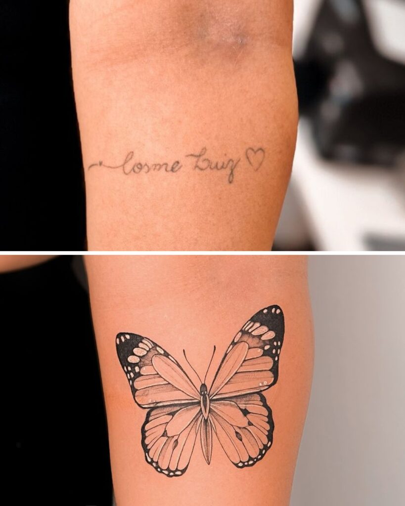 Butterfly Cover-Up Tattoo