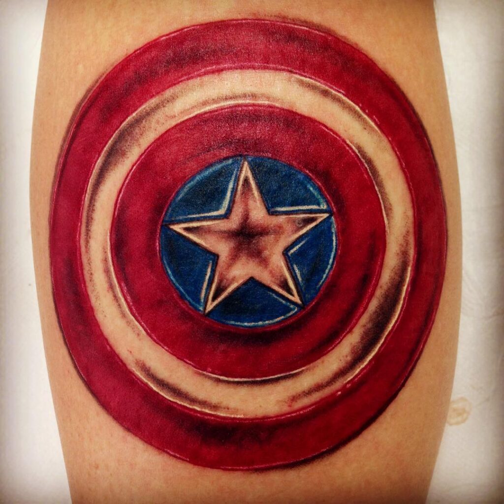 Tatuaje del Capitán América