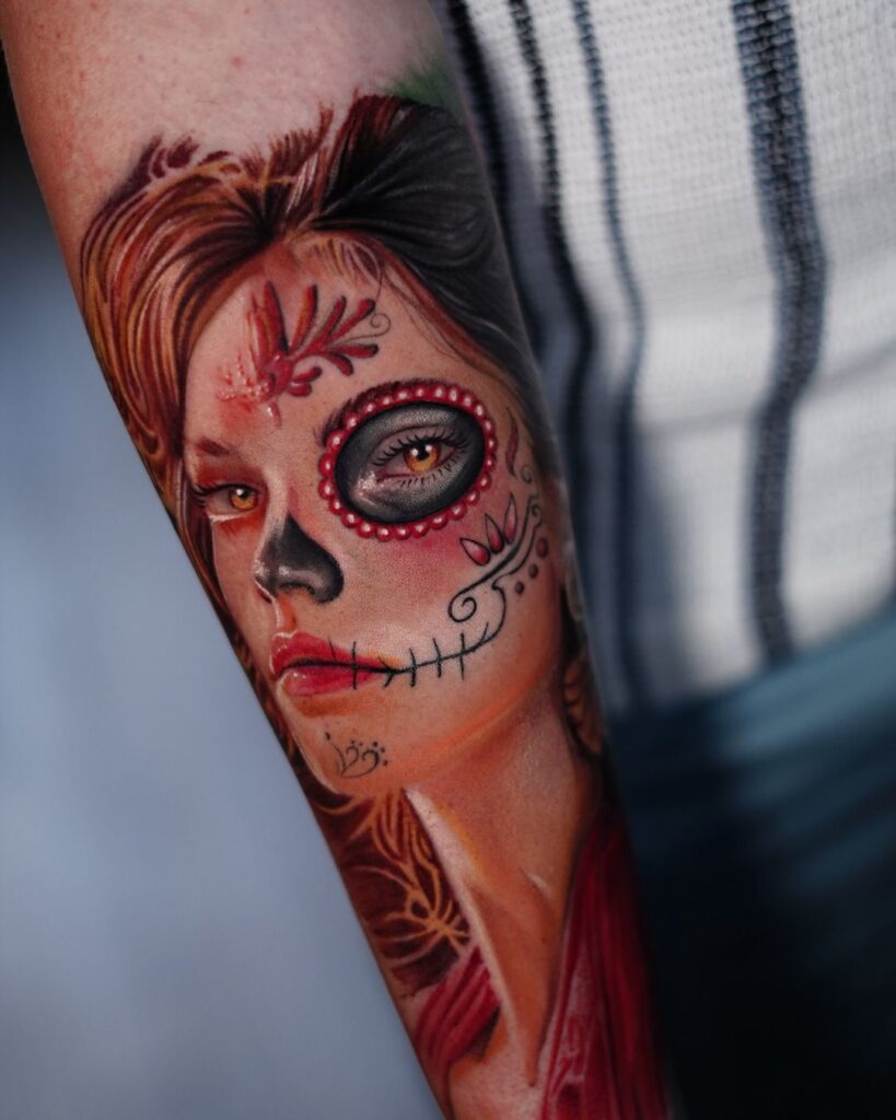 Catrina Portrait Tattoo