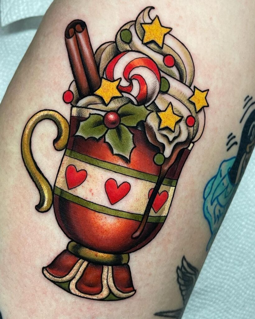 Christmas Milkshake Tattoo