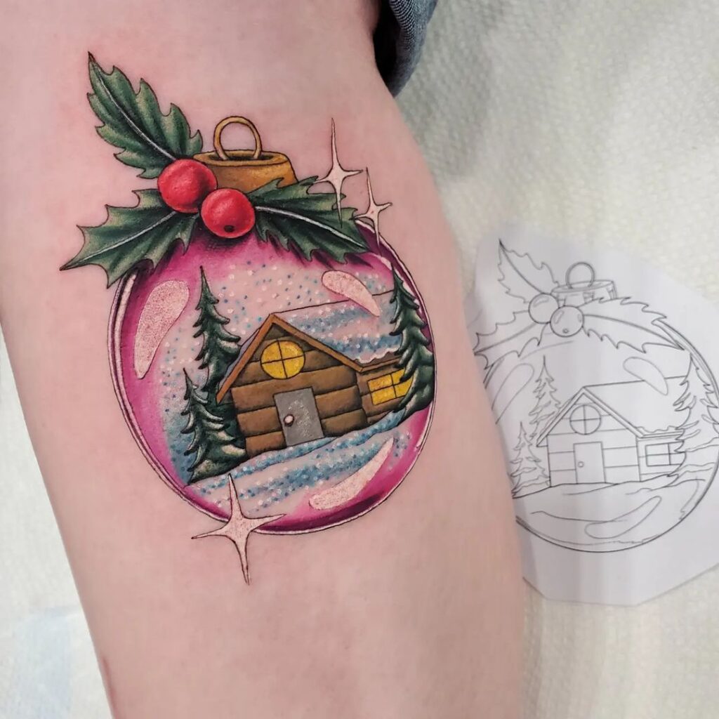 Christmas Ornament Tattoo