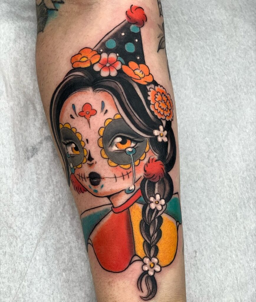 Colorful Catrina Tattoo