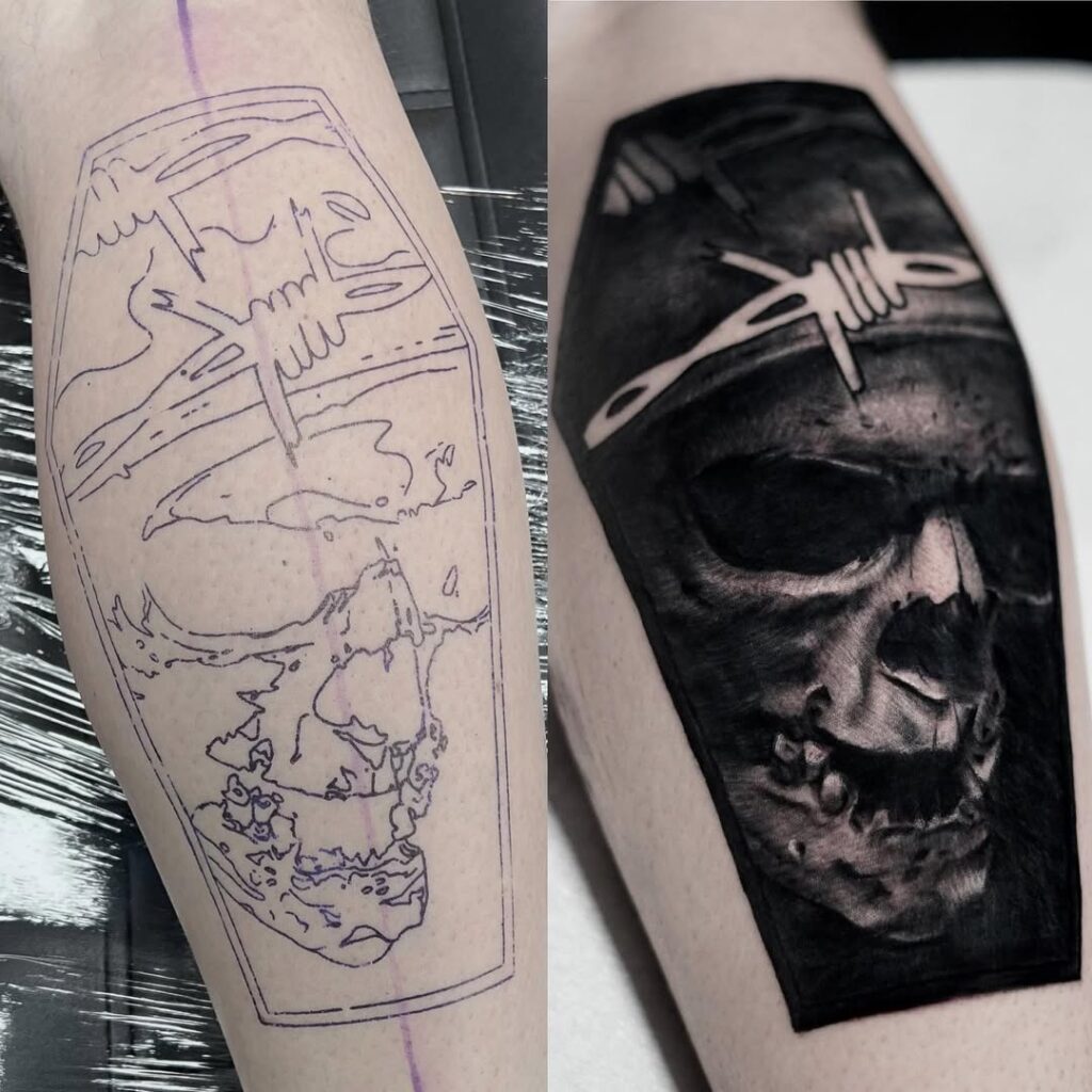  Dark Tattoo Stencil