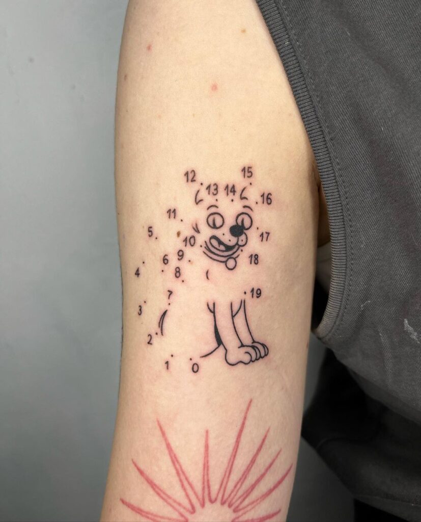 Dot-To-Dot Puzzle Tattoo