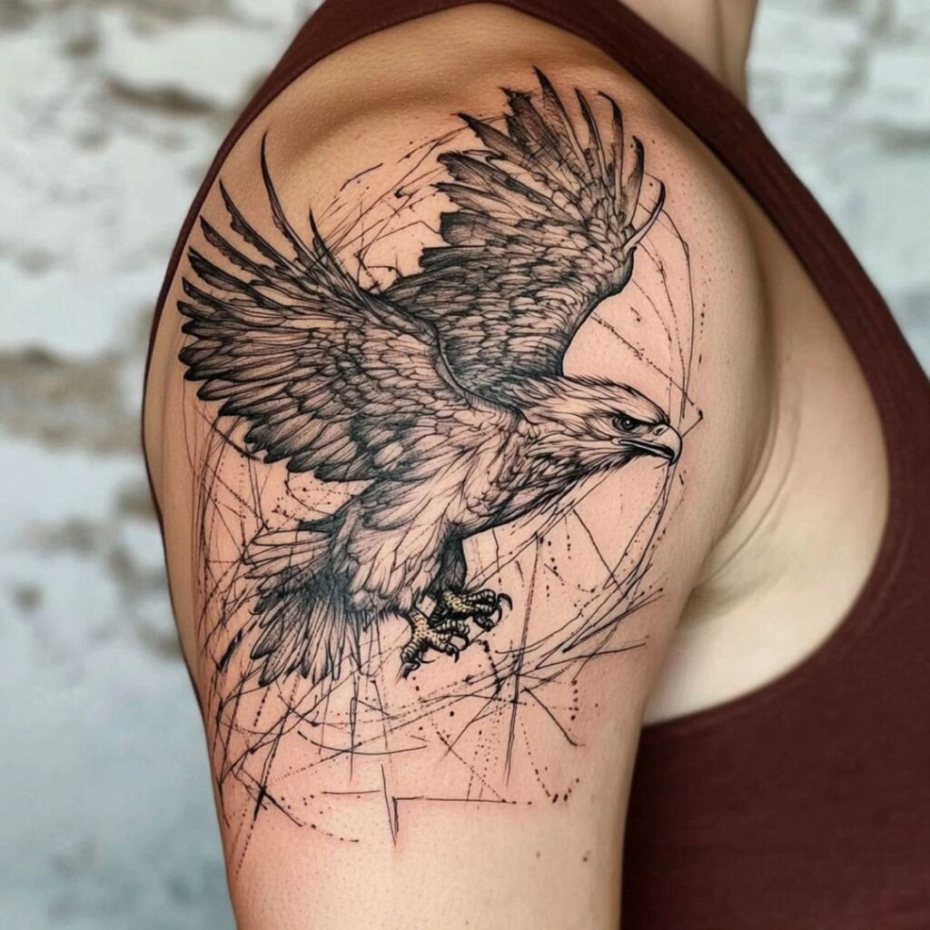 Eagle Shoulder Tattoo