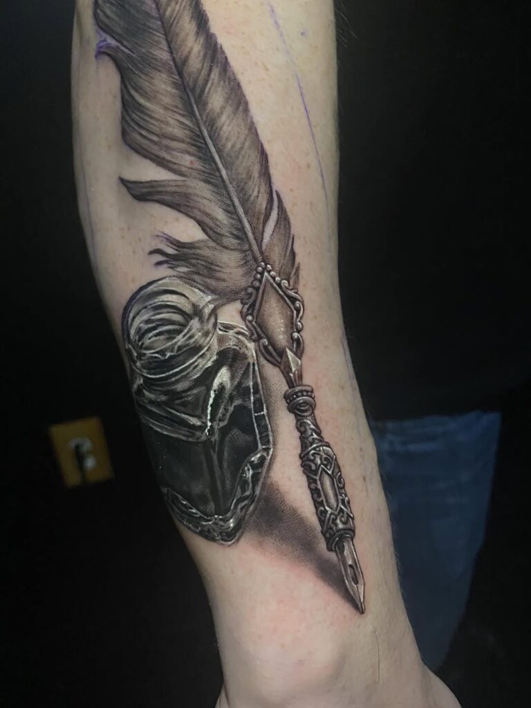 Tatuaje de pluma