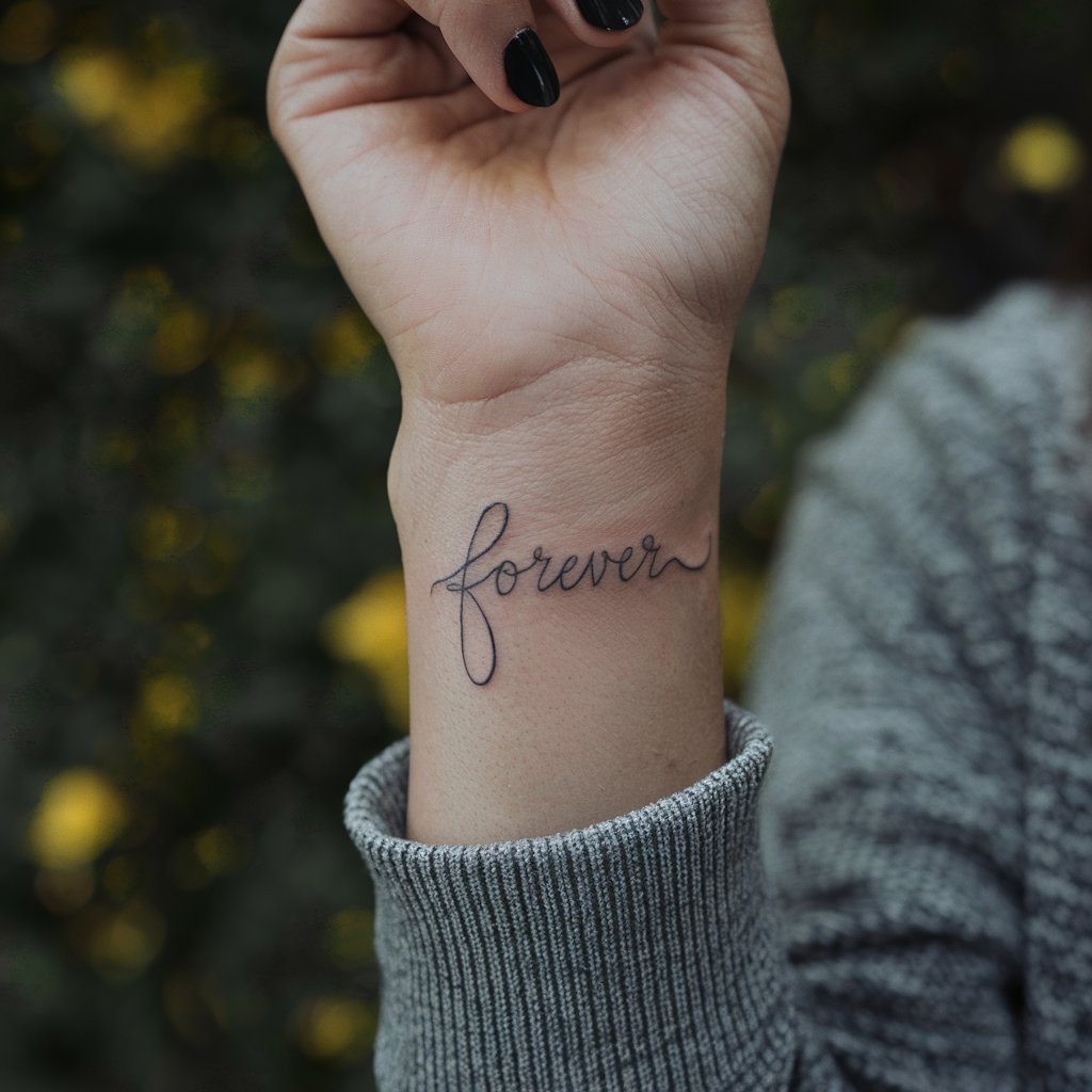 Tatuaggio Forever Script