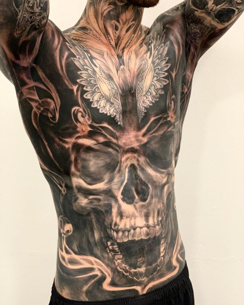 Full Body Skull Tattoo