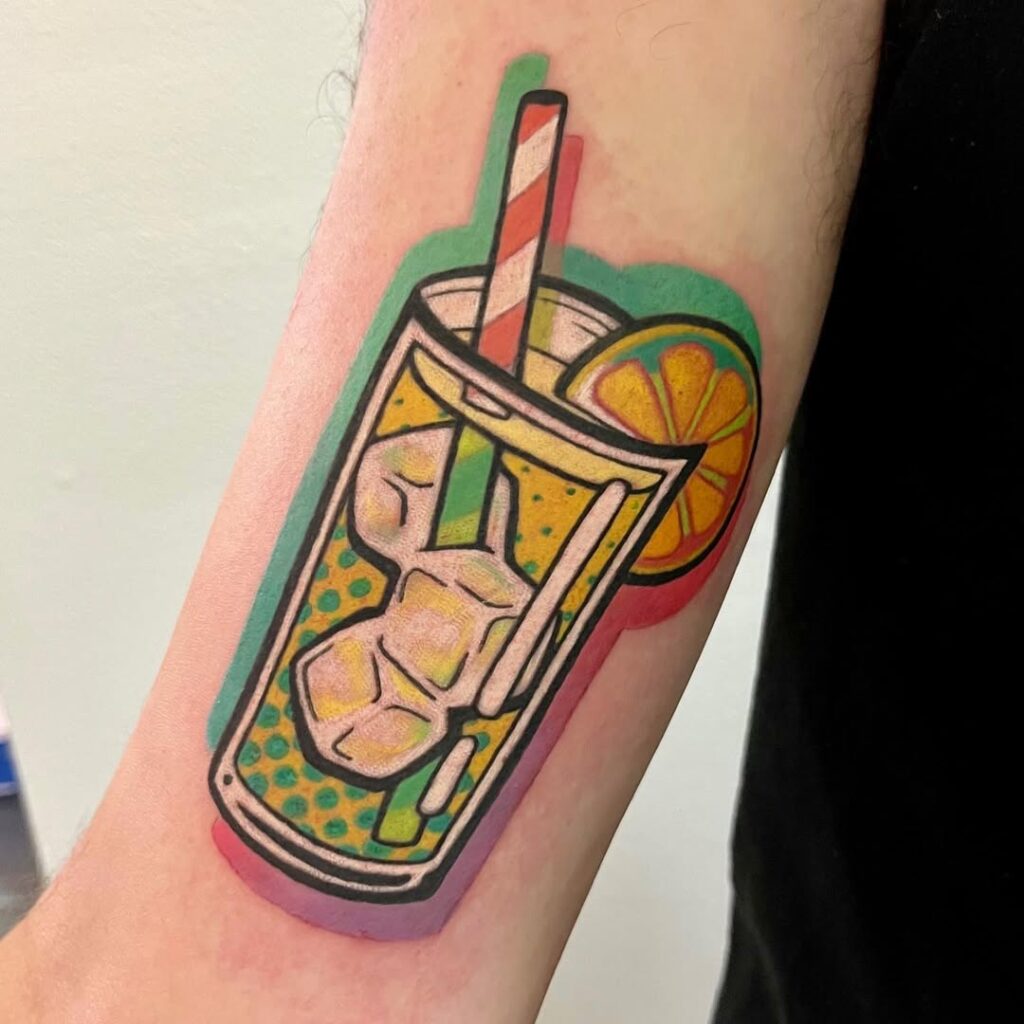 Tatuaggio funky Popart Lemonade