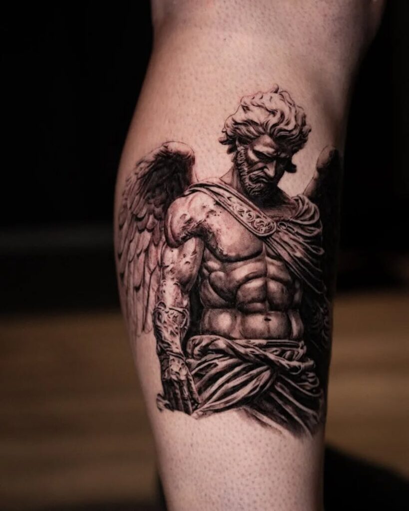 Tatuaje del Ángel de la Guarda