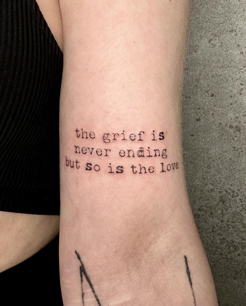 Inspirational Script Tattoo